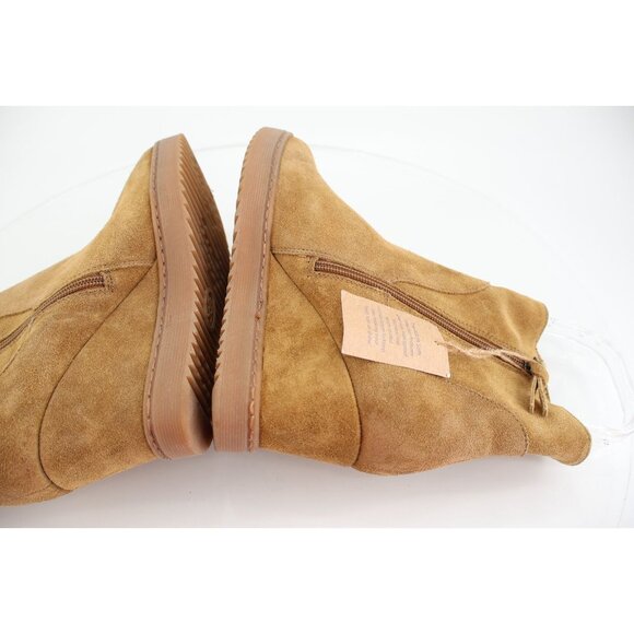 Sofft Aqua Shary Womens 10 Tan Brown Waterproof Leather Wedge Boot Bootie - Picture 10 of 15